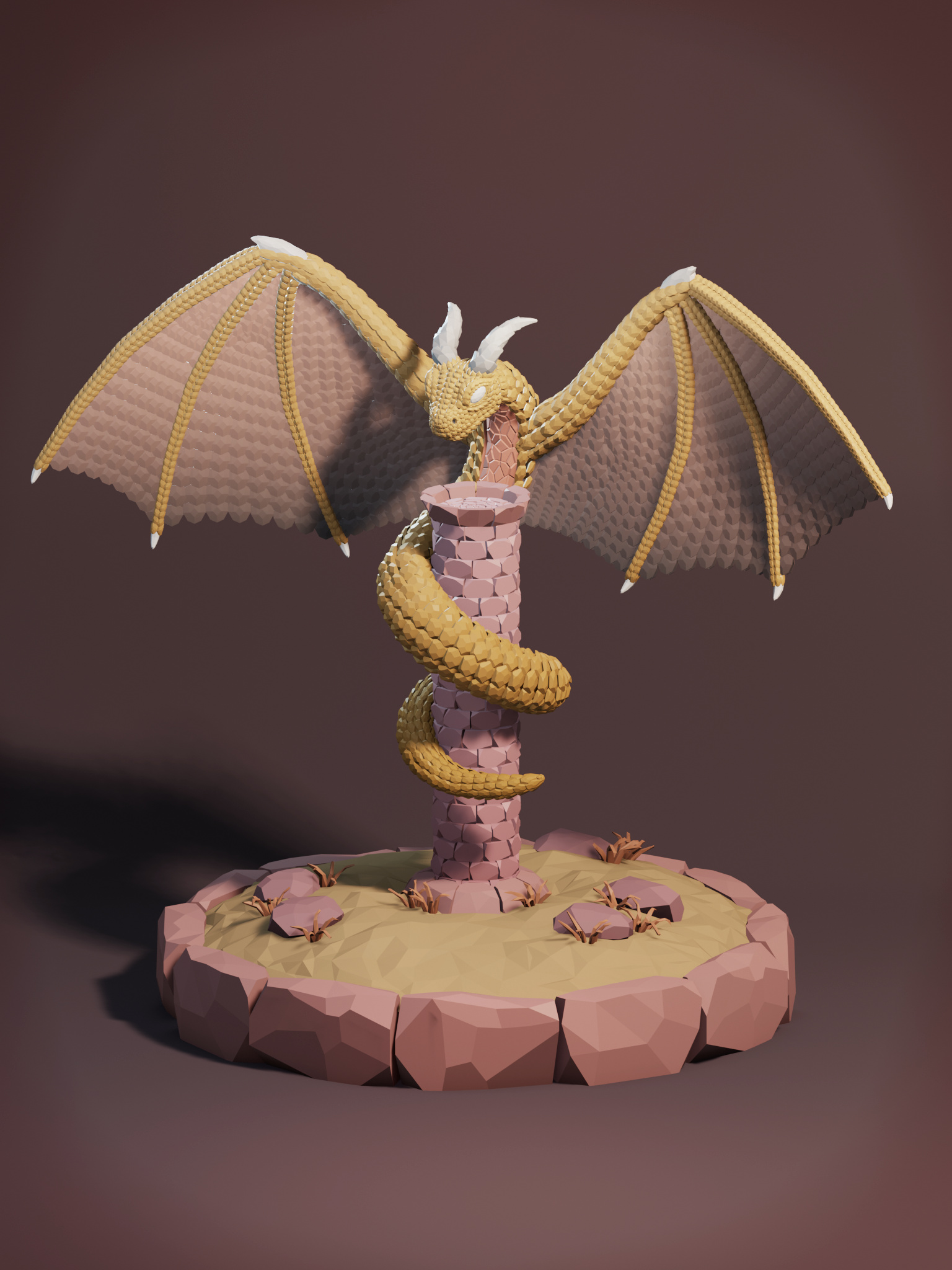 Dragon Pillar - Curve modeling exercise - Finished Projects - Blender ...