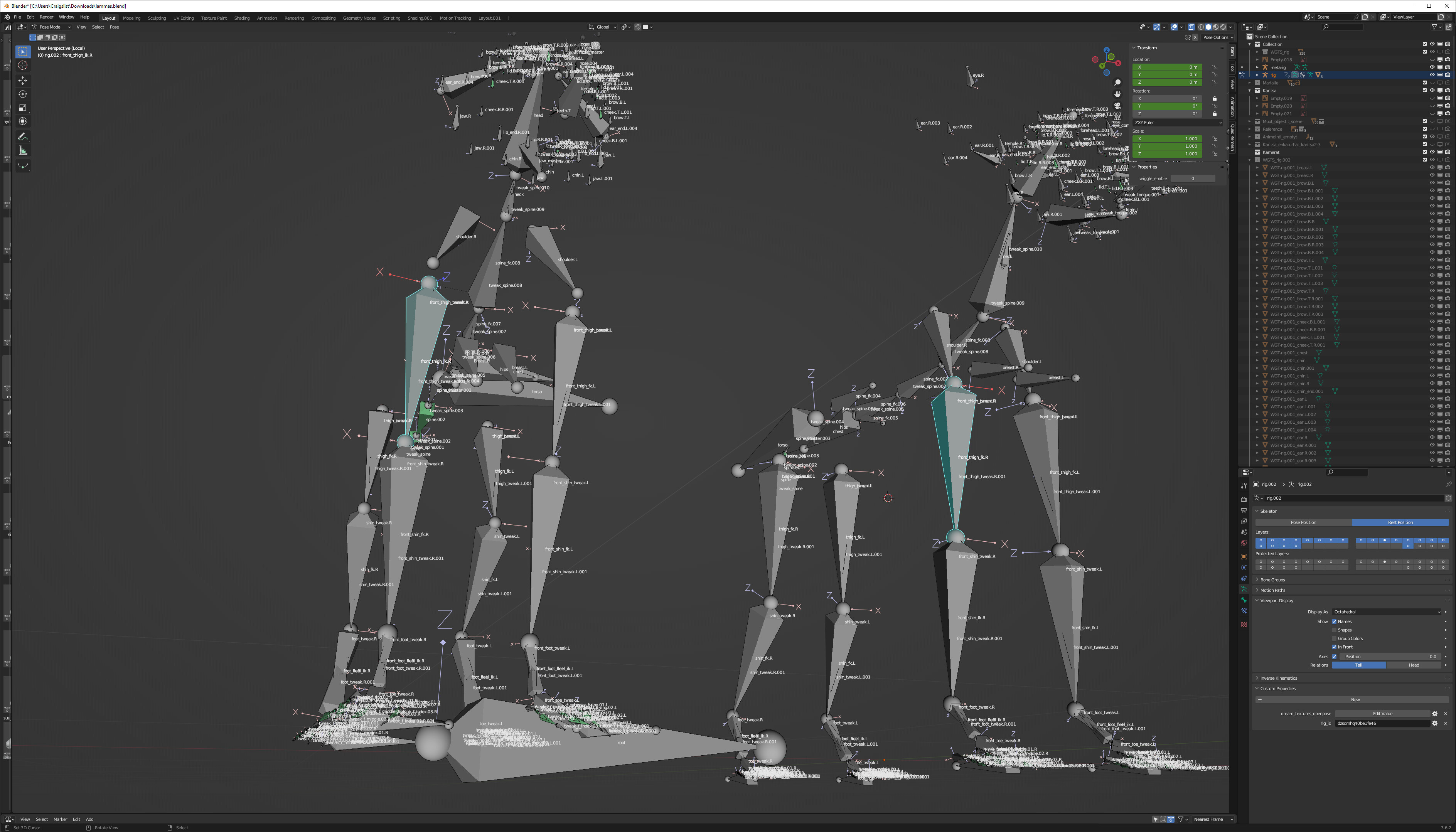 Rigify Rig Front Appended action-data goes 90 degrees wrong way in RIGIFY-rig, how to ...