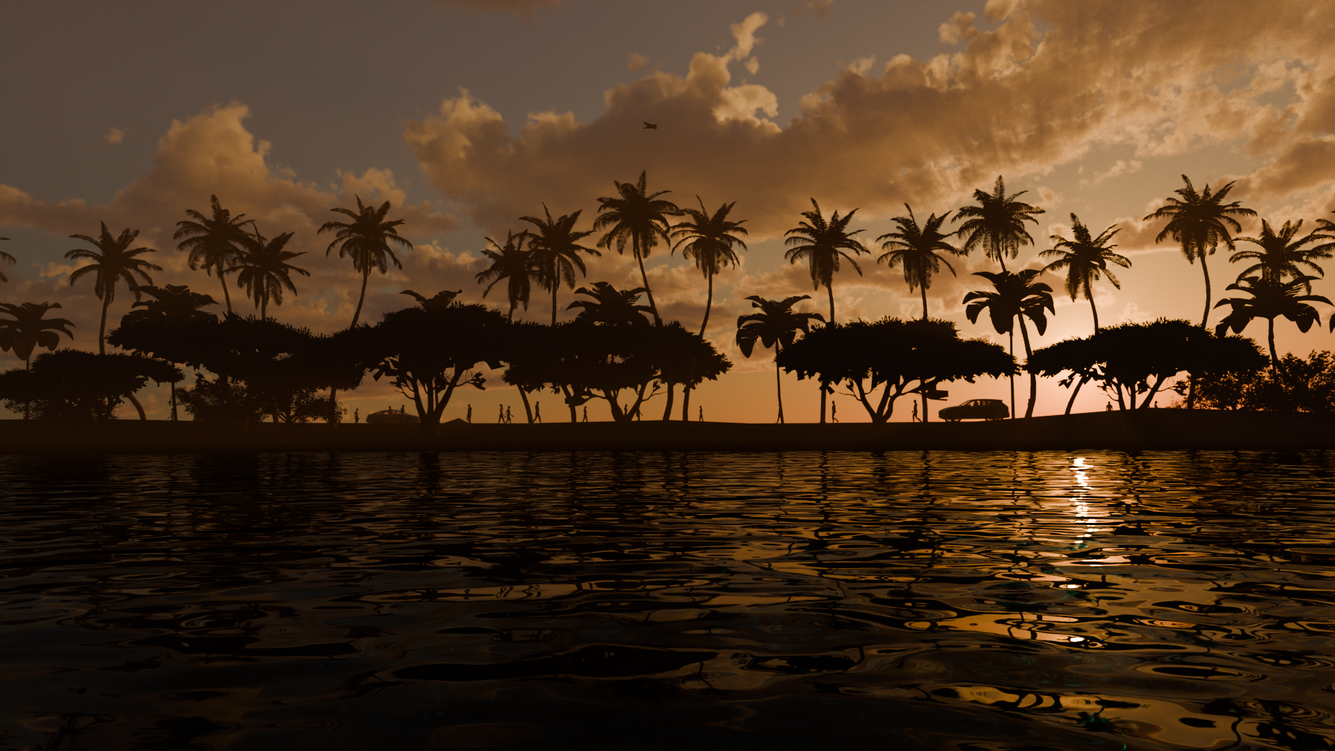 Tropical Sunset Loop - Finished Projects - Blender Artists Community