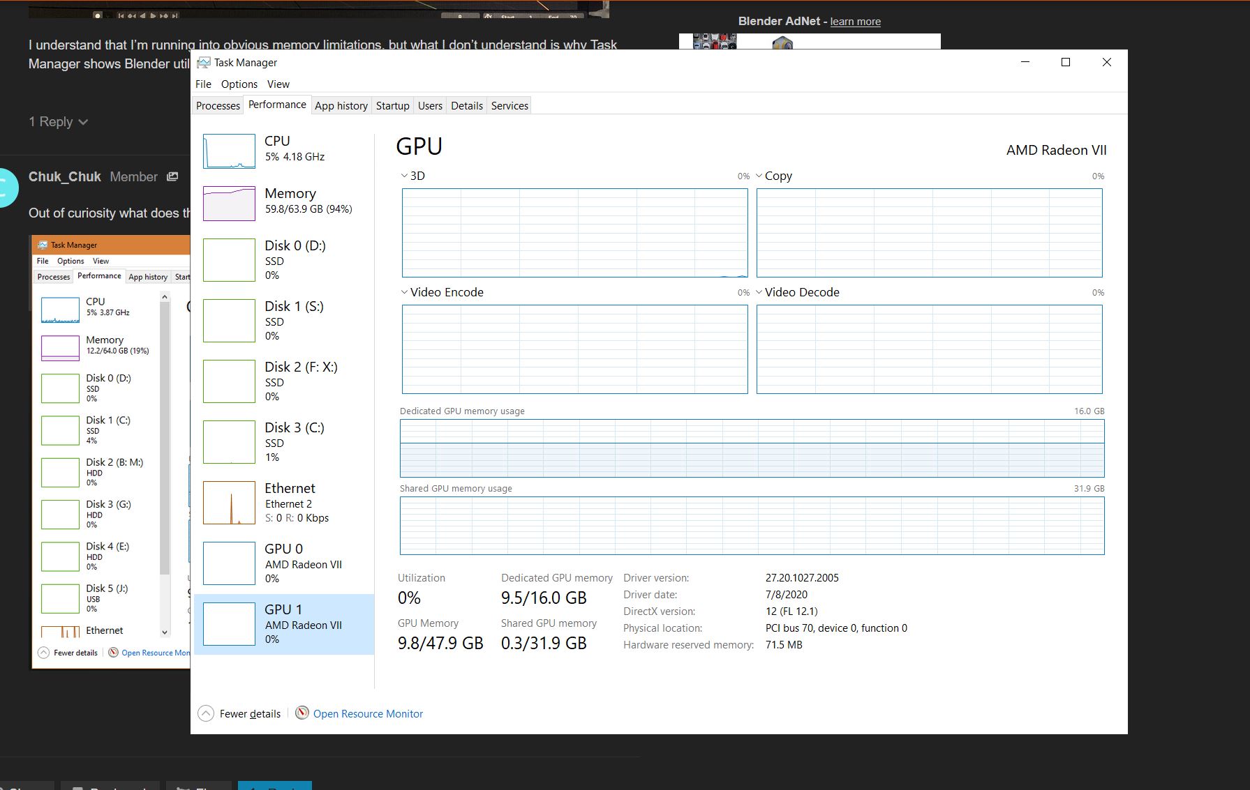 GPU vs CPU Rendering 2.91 - System Memory Usage Differences - Page 2 ...