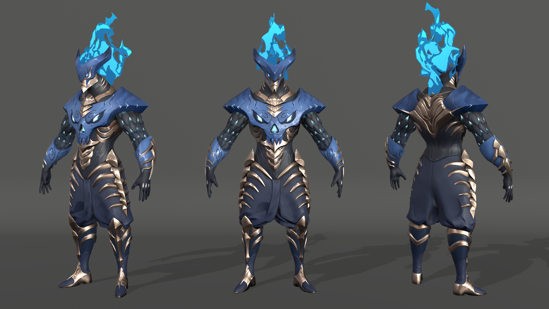 Fire Demon - Stylized Realtime character (with timelapse!) - Finished ...