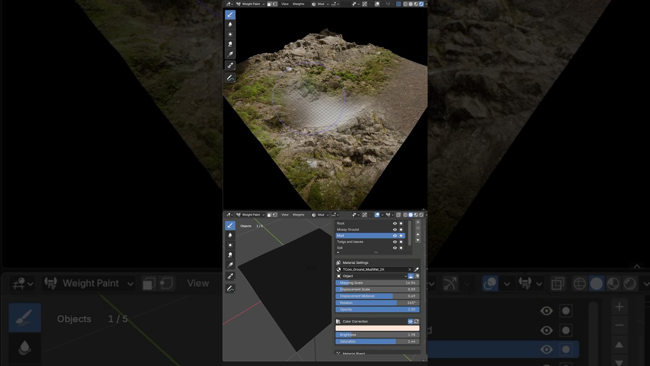 Script Center Textures Texture Painting with Vertex Groups - Released Scripts and Themes ...