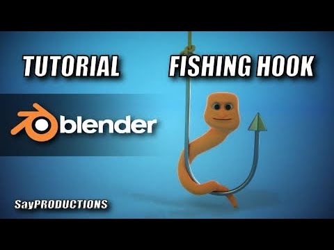 Blender 2.9 Tutorial - Cartoon Worm on Fishing Hook Modelling