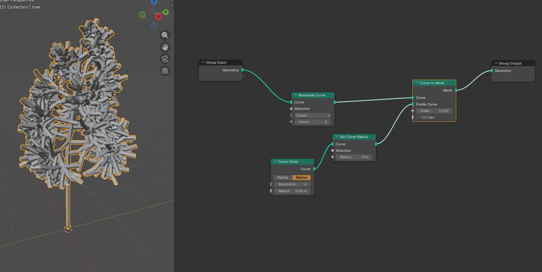 Sapling addon mesh curve problem - Modeling - Blender Artists Community