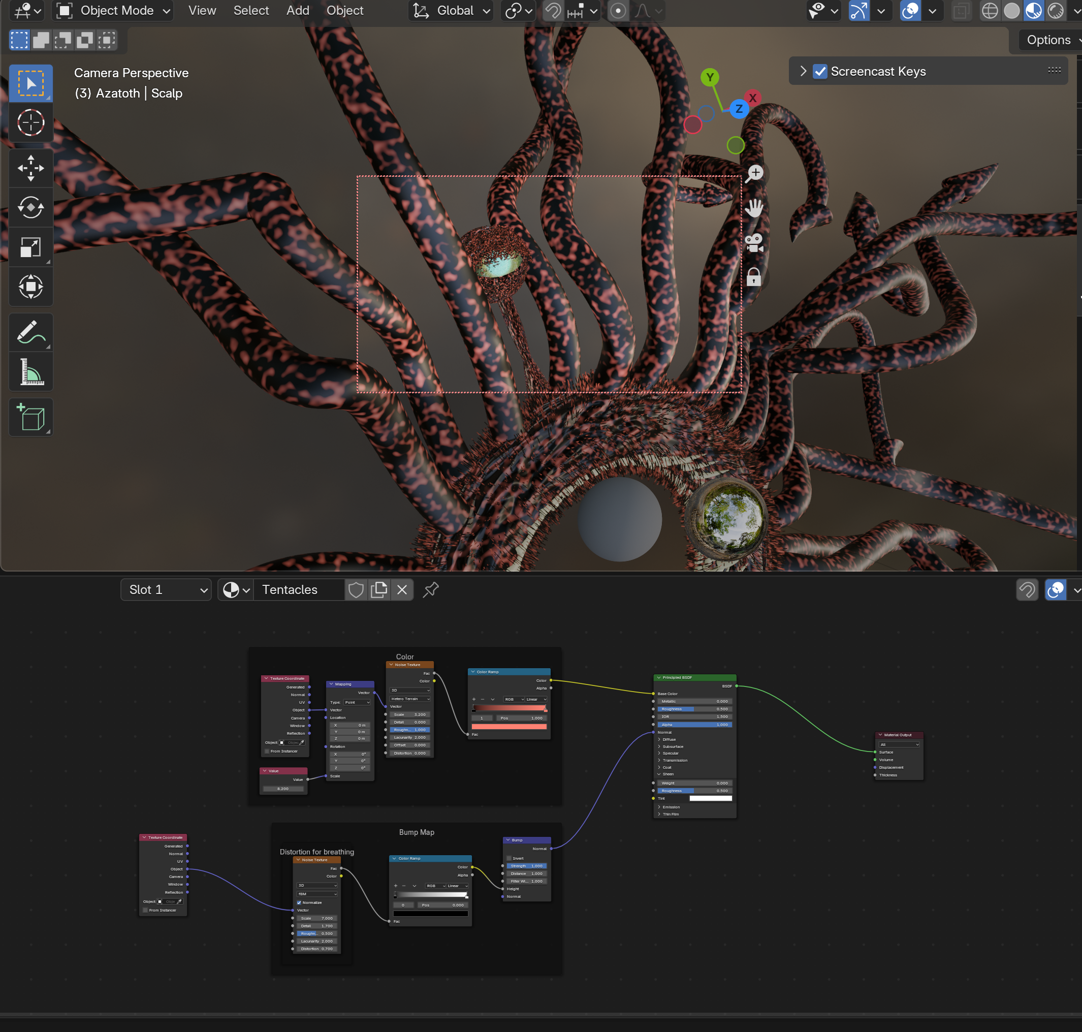 Bump map in material does not affect geometry node - Materials and ...