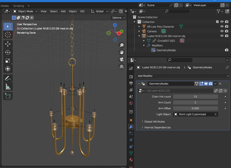 Testing different ways of LINKING assets that have Geometry Node Based ...