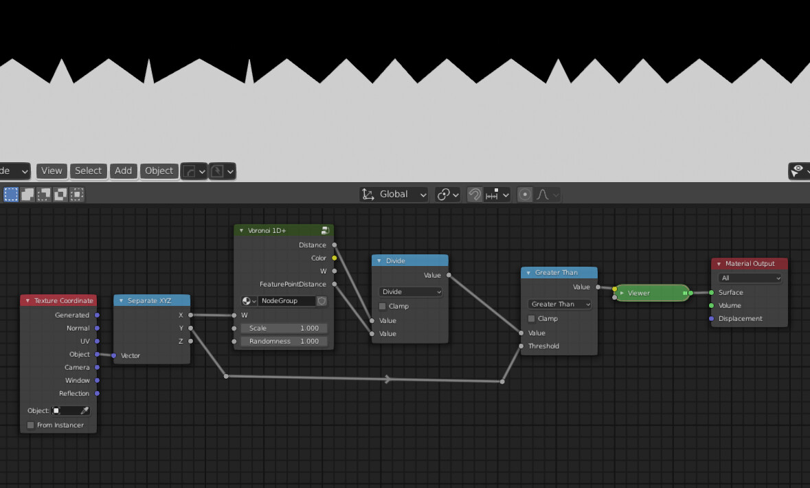 Output of 1-D Voronoi Node - Materials and Textures - Blender Artists ...