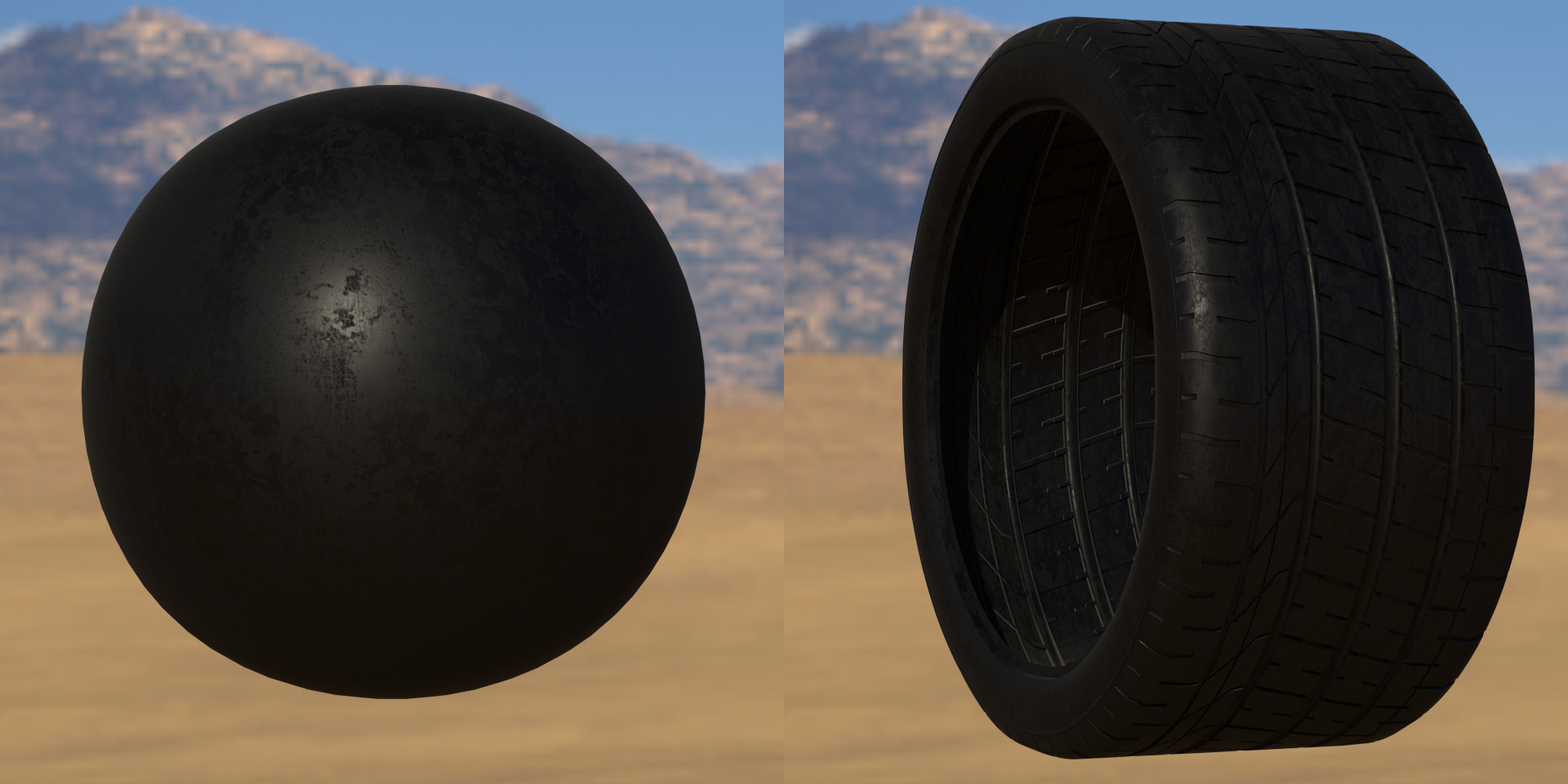 tire side texture