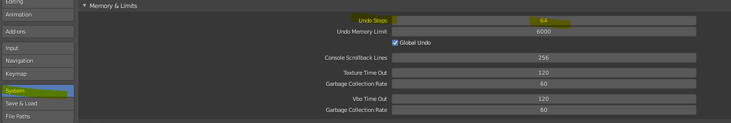 Undo Function Steps Preferences in Blender 2.9 - Basics & Interface ...