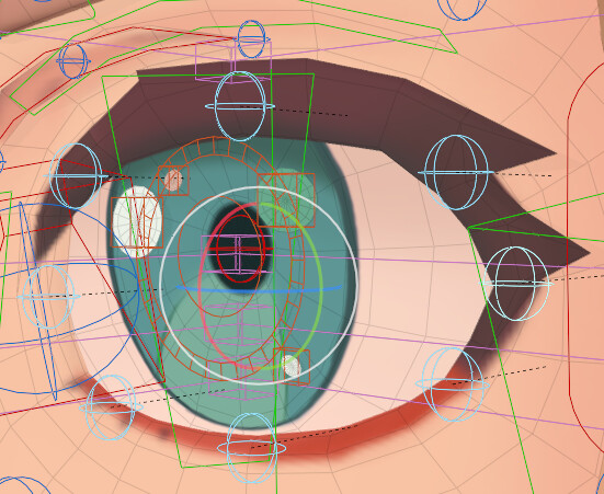 Rigify rig with 2D flat eye character - Animation and Rigging - Blender ...