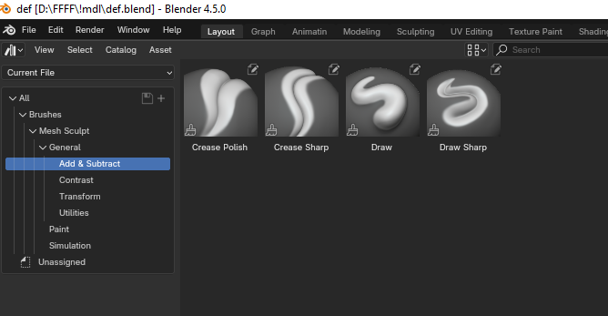 Sculpt brushes settings save - Basics & Interface - Blender Artists ...