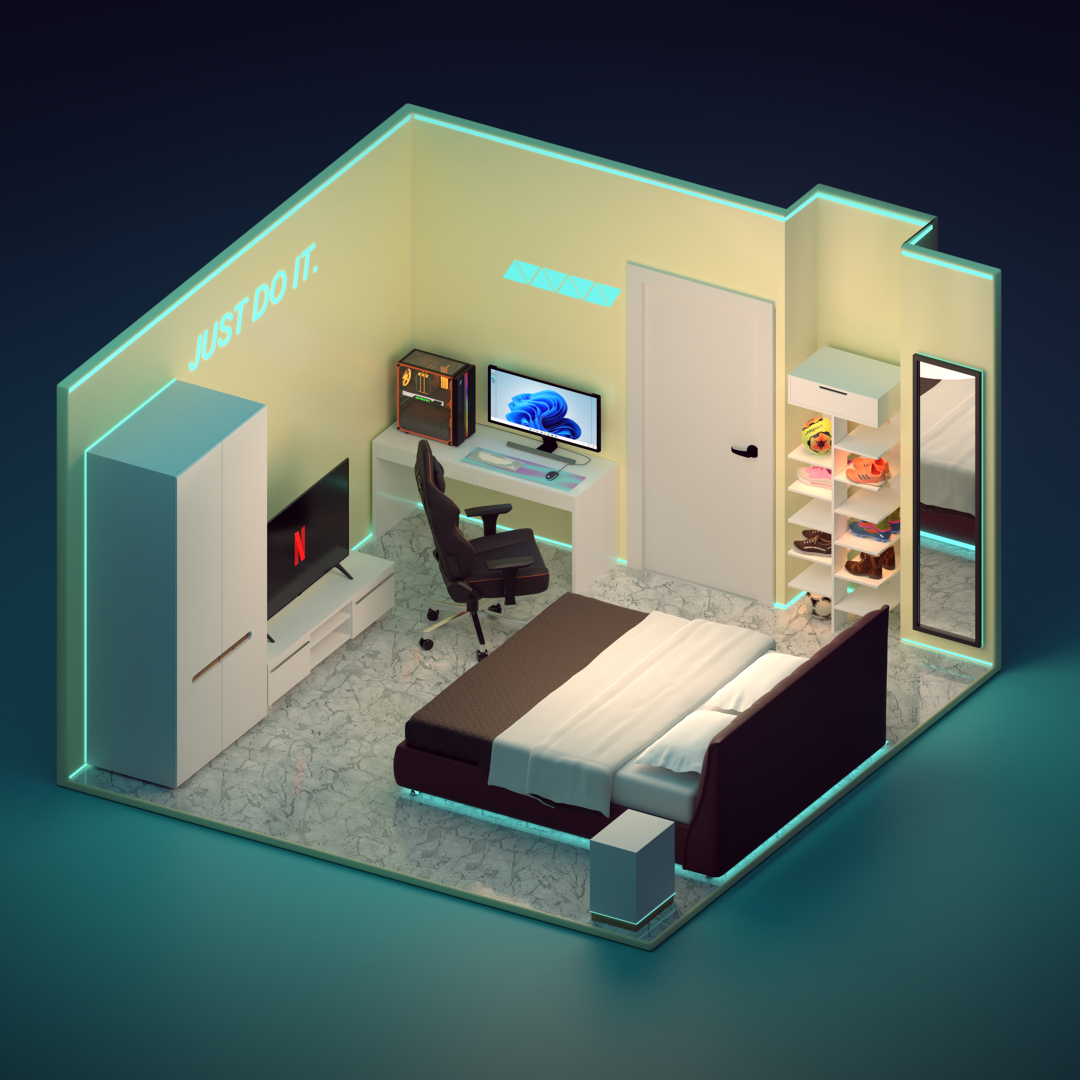 Isometric Room - Finished Projects - Blender Artists Community