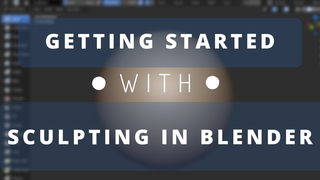 Getting Started With Sculpting In Blender - Tutorials, Tips And Tricks ...