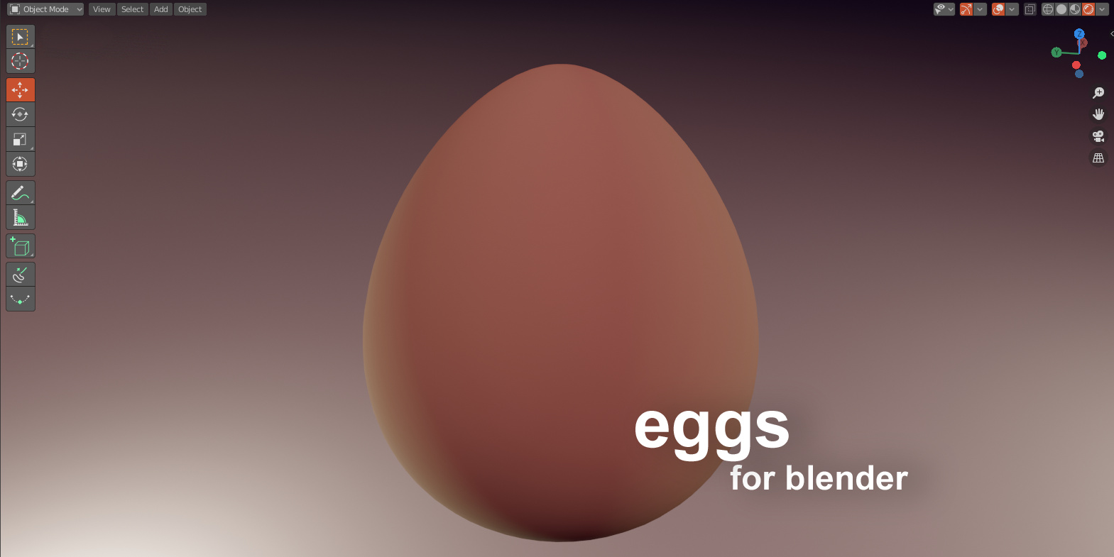 Egg Object for Blender - Released Scripts and Themes - Blender