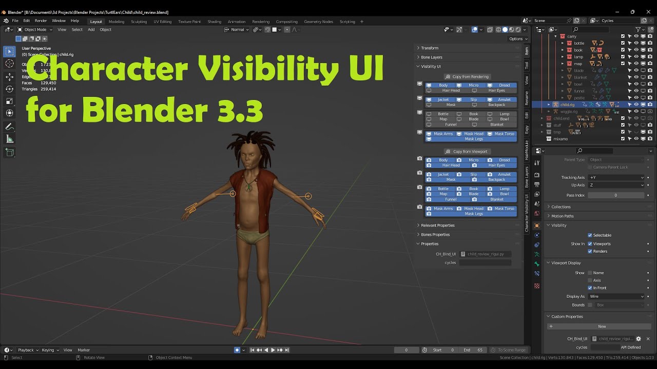 Character Visibility UI - Released Scripts and Themes - Blender Artists ...