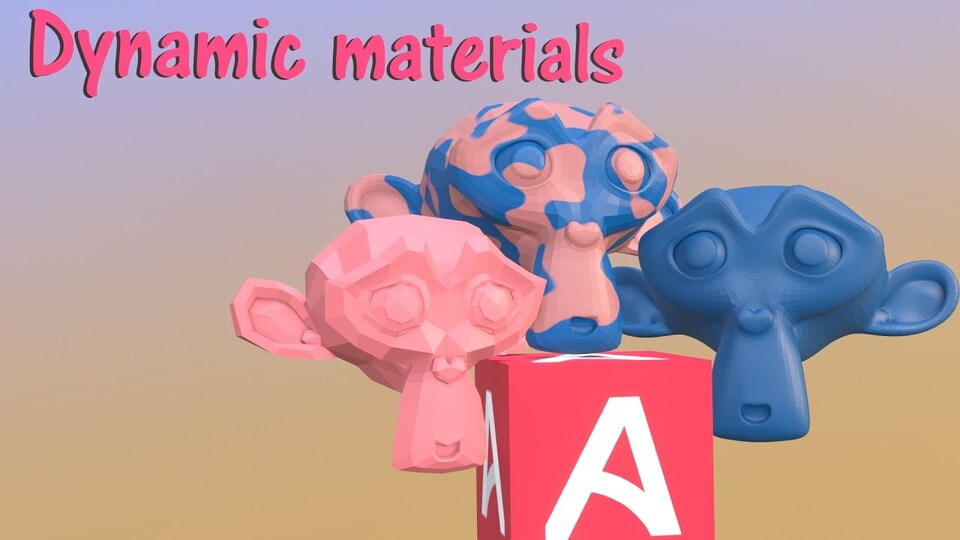 How to change materials at runtime with Armory 3D Screenshot