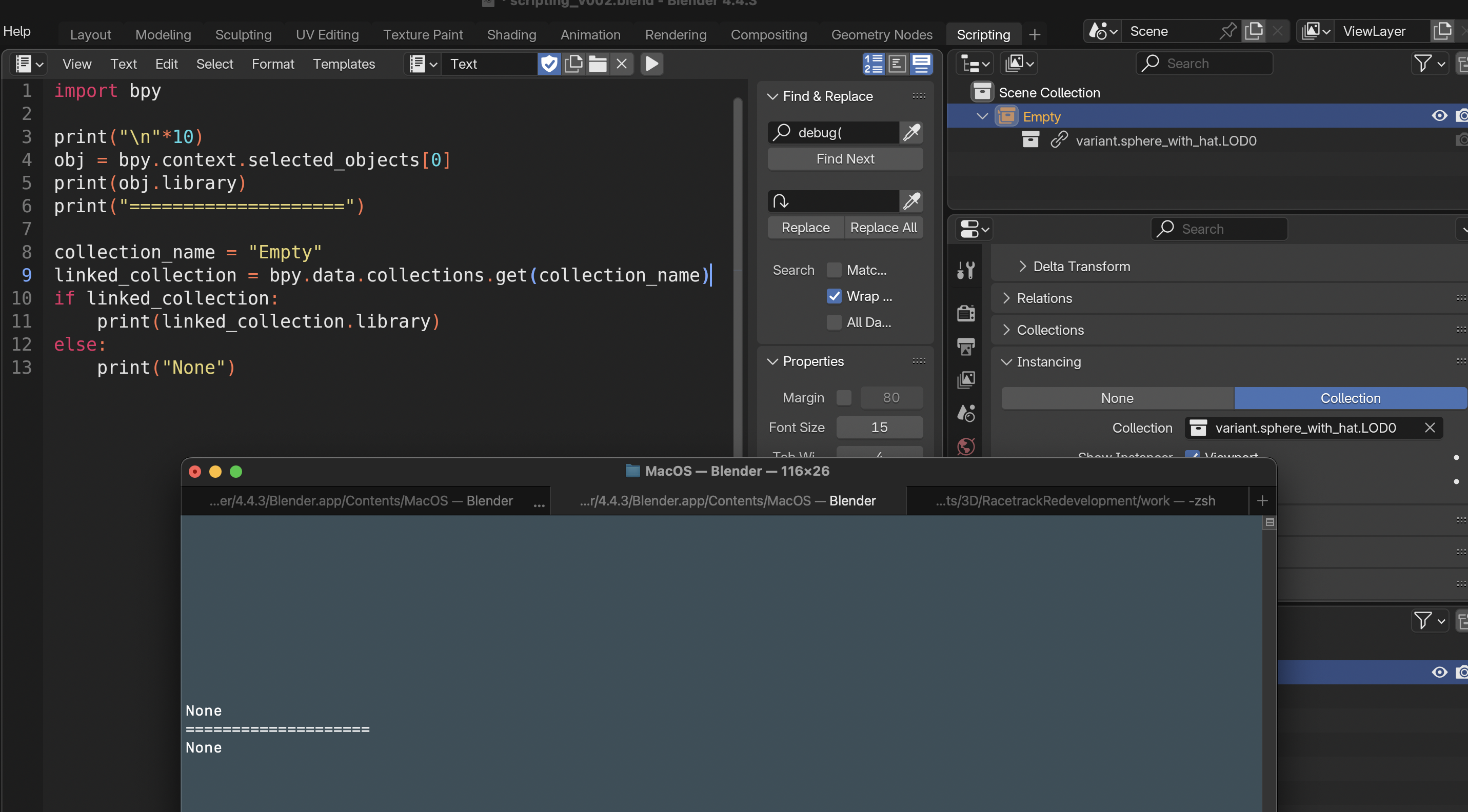 Trying to determine whether selected object is a link or not - Python ...