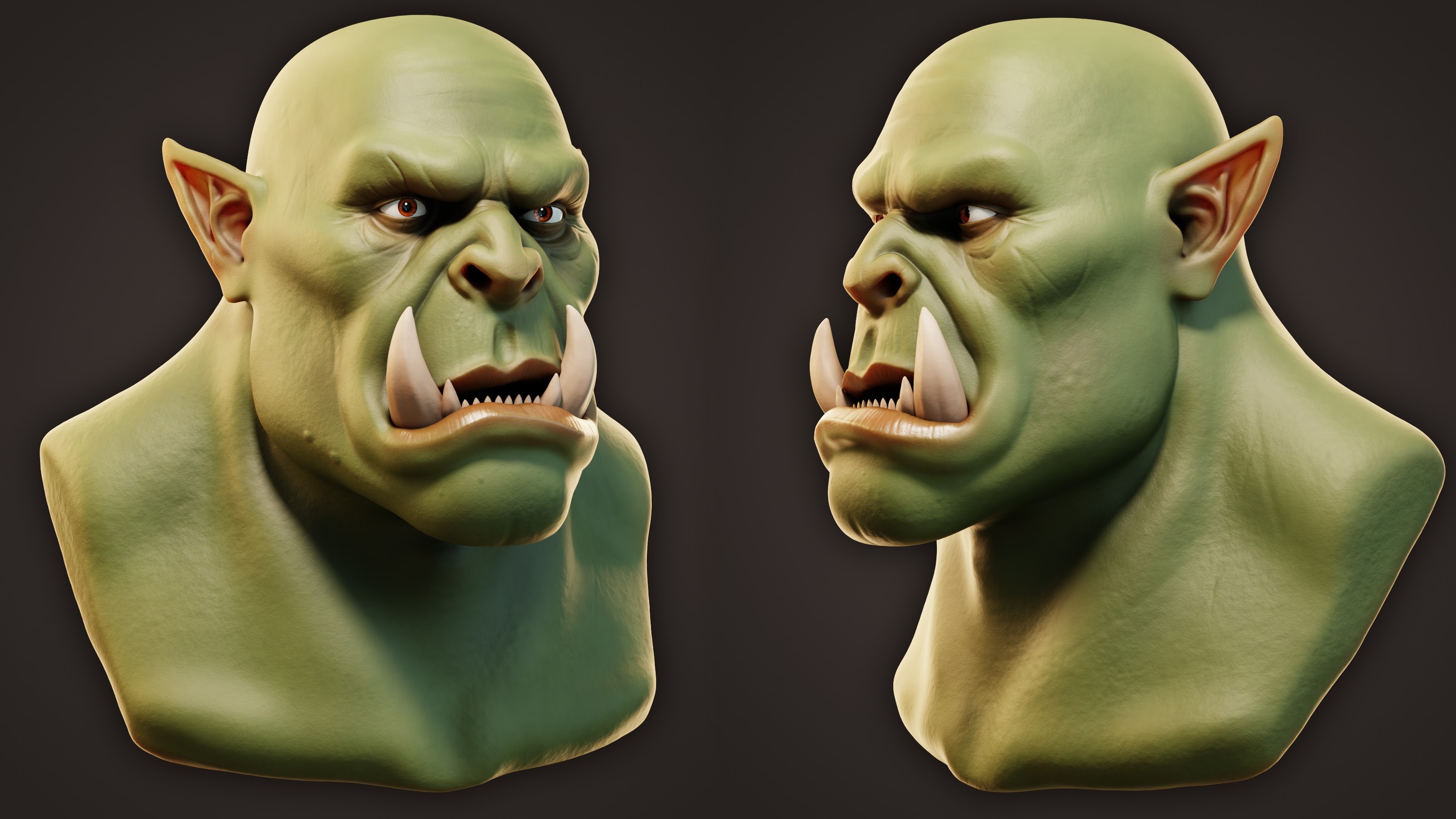 Orc Head Character Sculpt - Finished Projects - Blender Artists Community