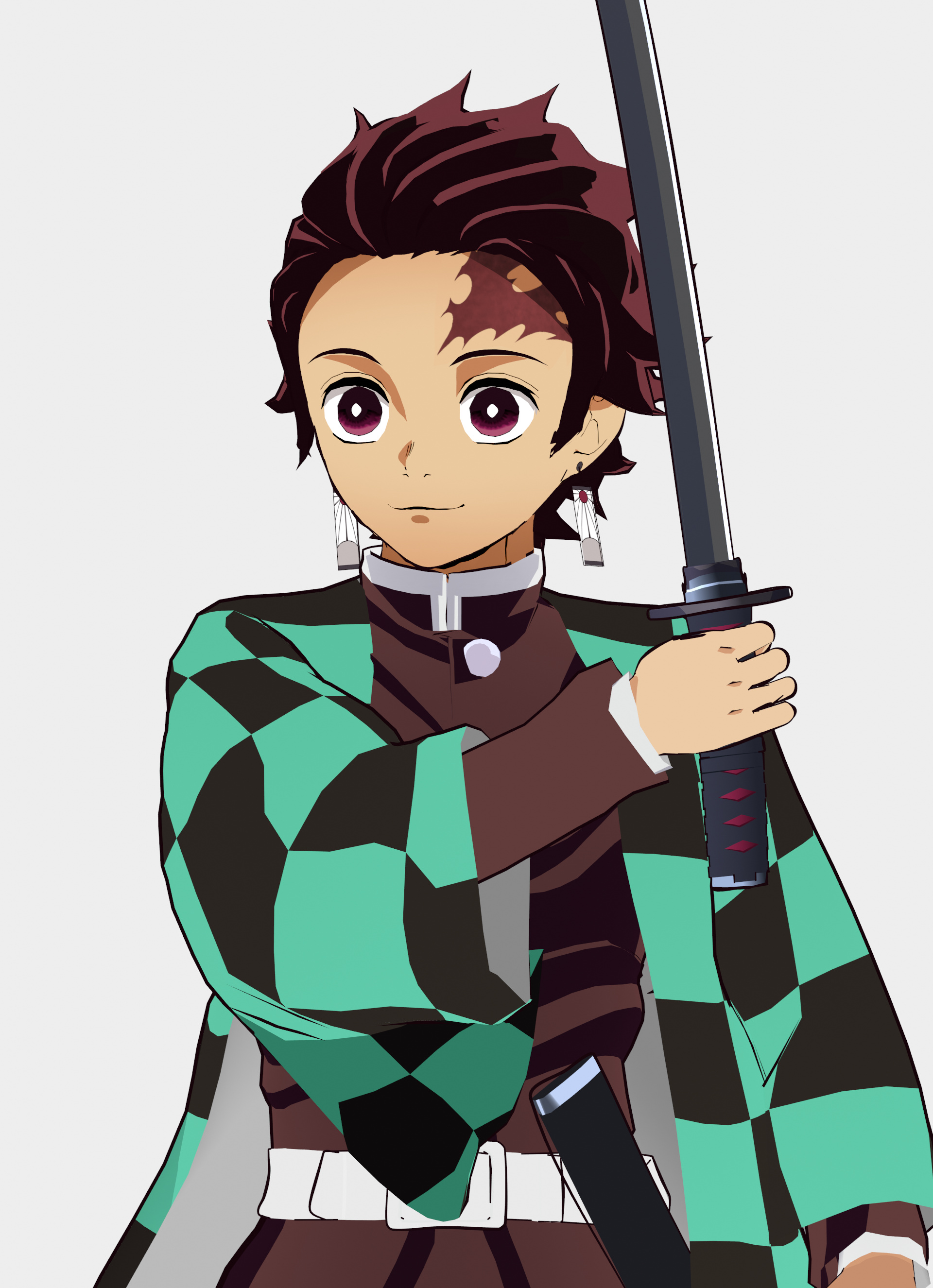 Kamado Tanjiro Render, Demon Slayer