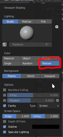 How to see texture in solid mode in Blender 2.8 - Lighting and ...