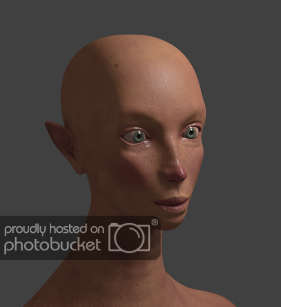 First attempt to 'seriously' texturing an Elf - Works in Progress ...