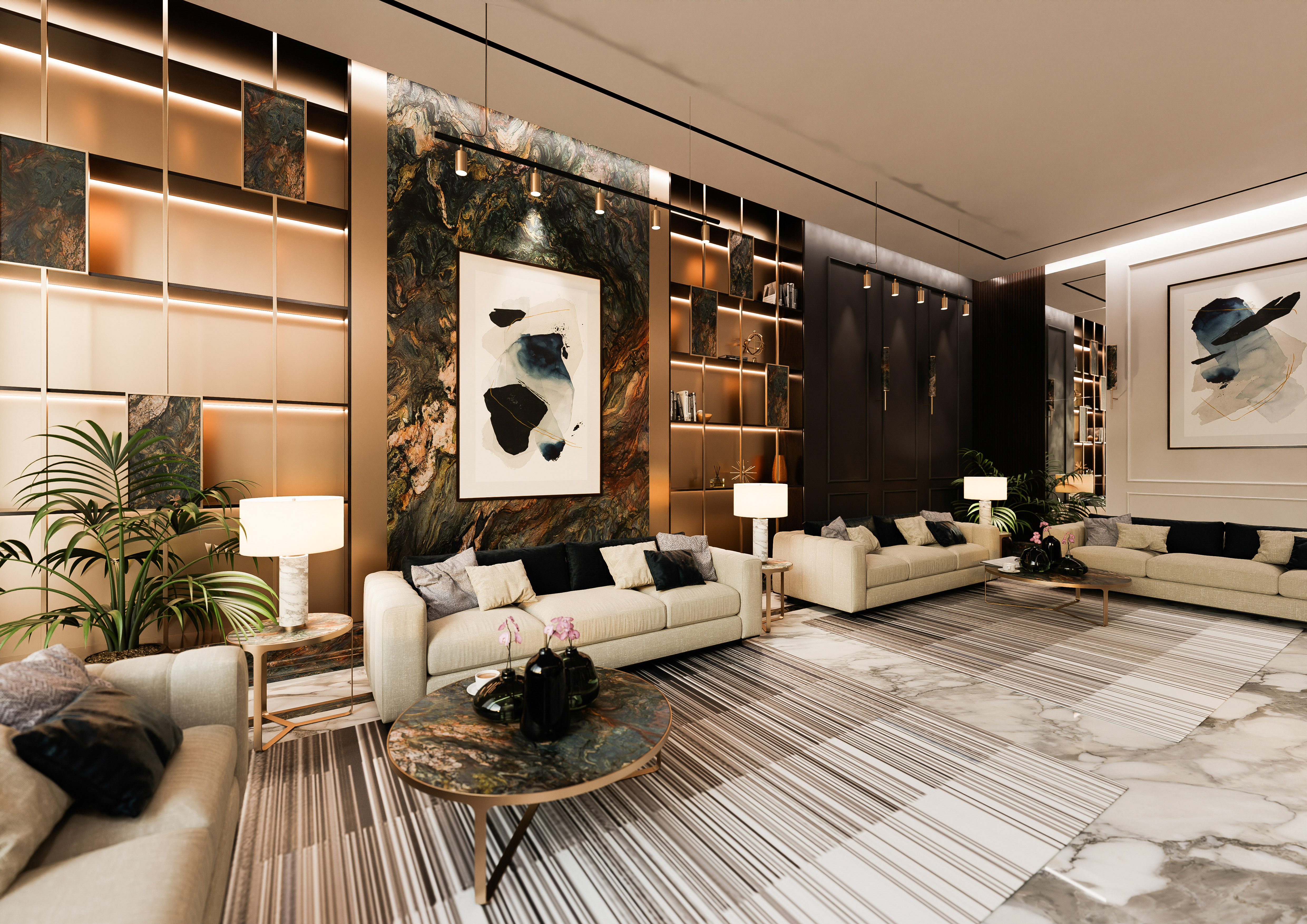 Living room - Luxury - Doha Qatar - Finished Projects - Blender Artists ...