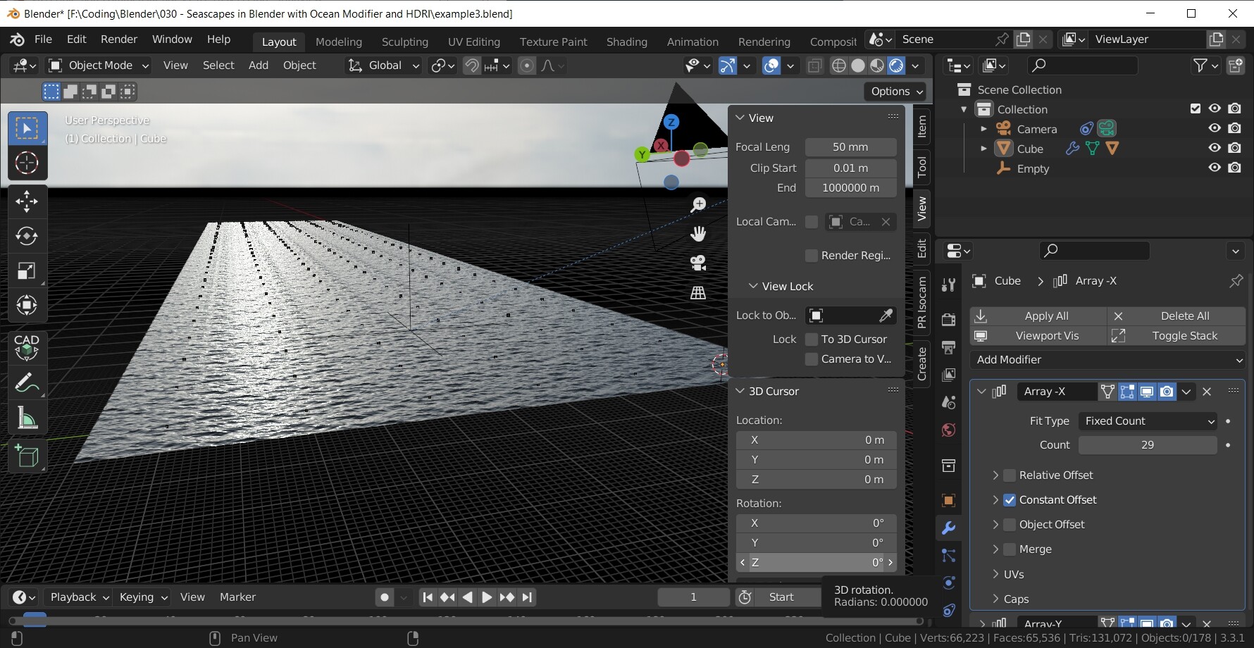 Seascapes In Blender With Ocean Modifier And HDRI - #5 By Dikhroos ...