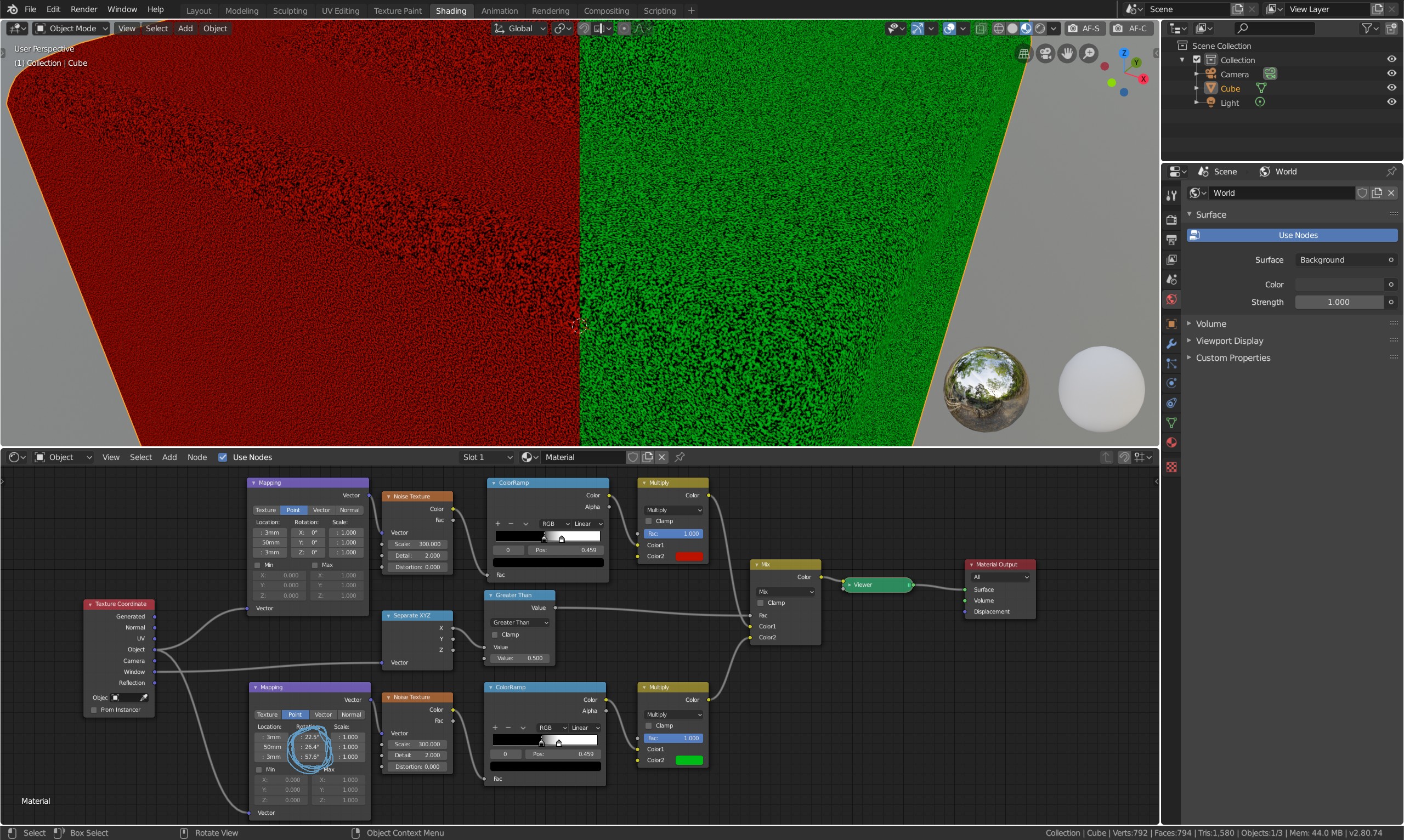 Object mapping not uniform on all surface with procedural texture - how ...