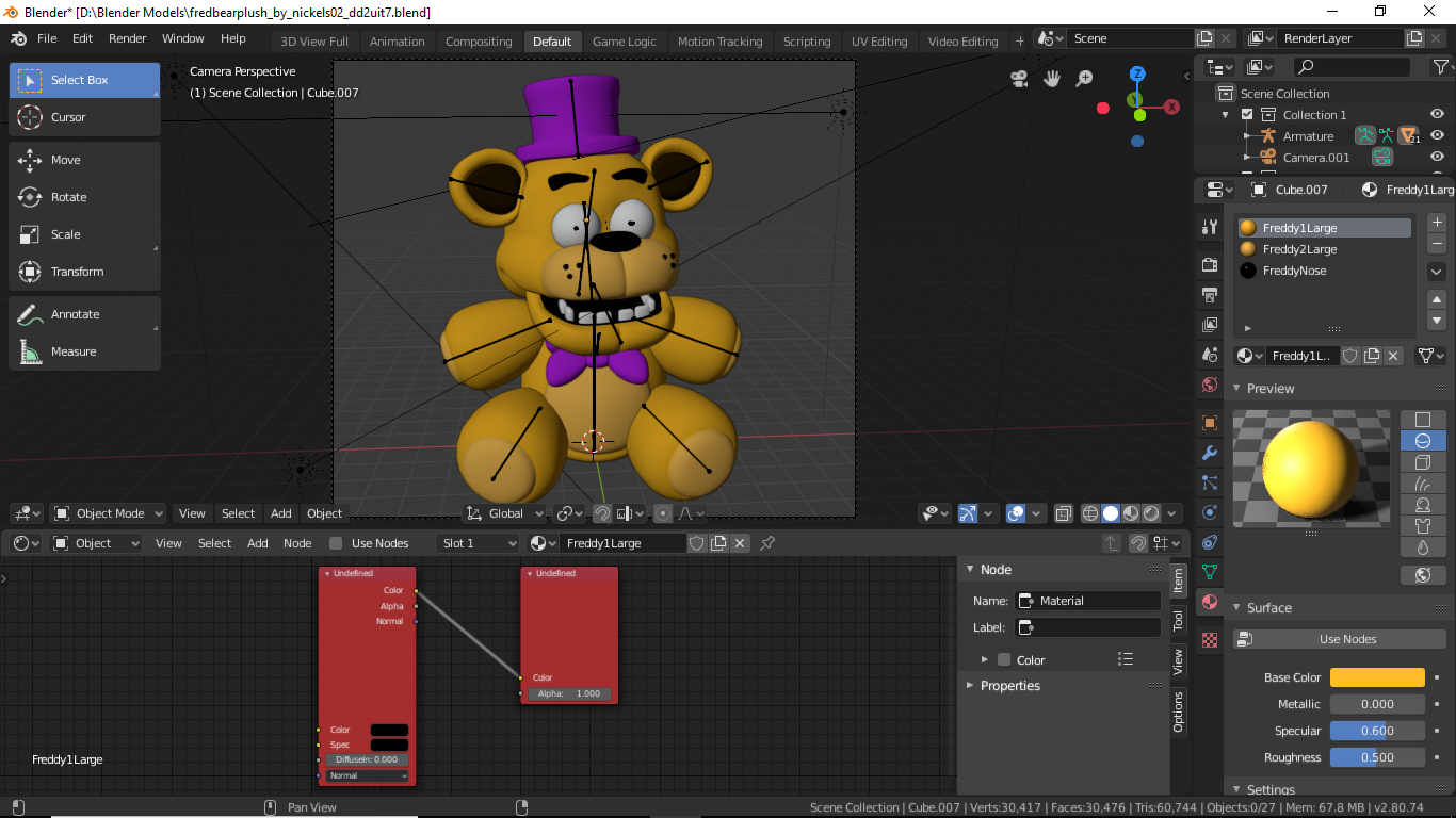 T . m . on X: , FNaF 3 Pack (Part 1) Blender 2.79 Release