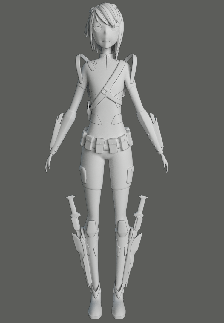 Anime Character 3D Modeling with Blender  rblender