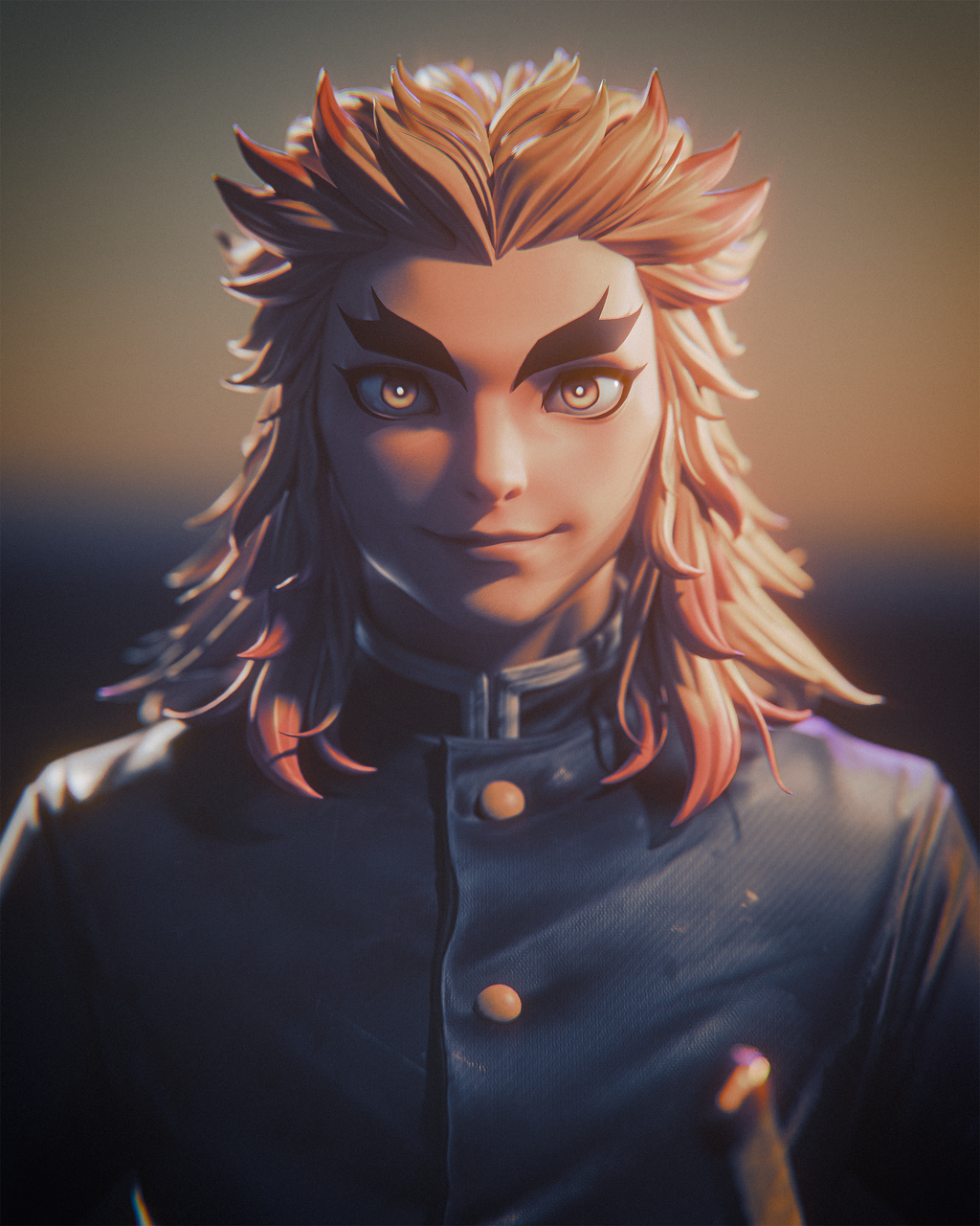 Rengoku 3D Fan Art - Finished Projects - Blender Artists Community