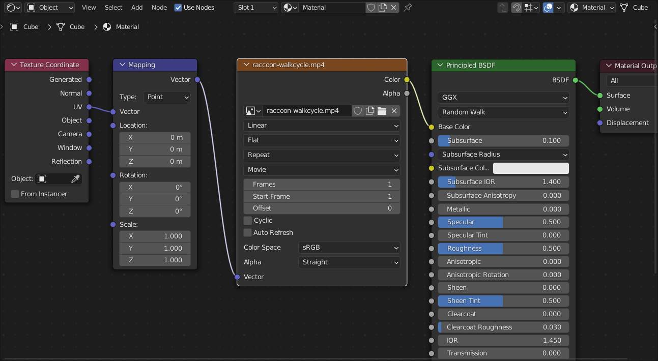 The Video Sequencer Connection With The Material Texture In Blender ...