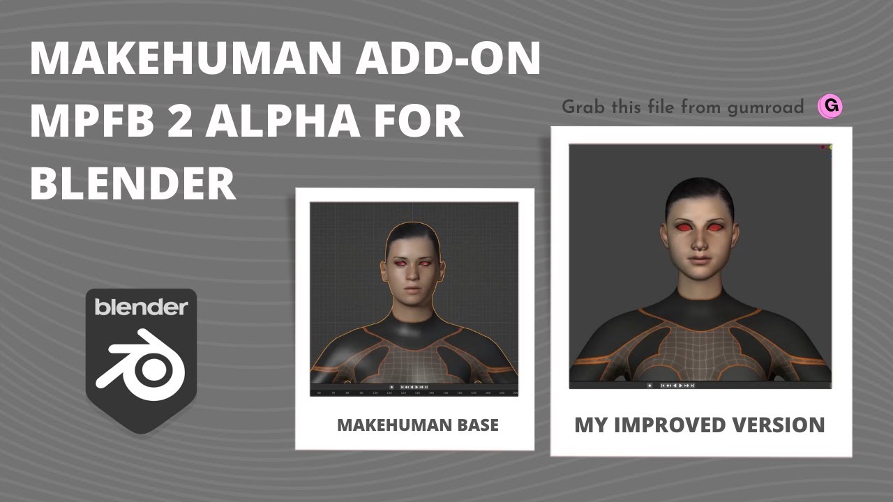 Create Character Inside Blender With Makehuman Blender Add-on ...