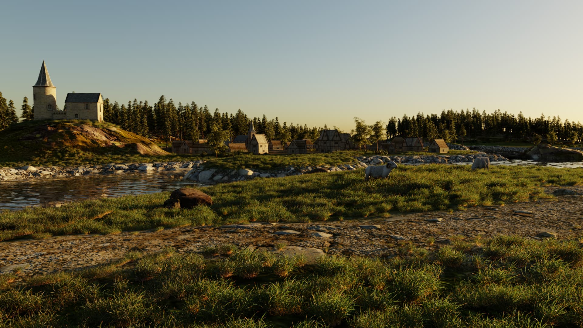 Hills and village - Finished Projects - Blender Artists Community