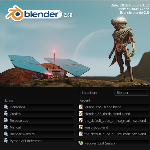 Tage med svag Sygeplejeskole Blender 2.8 Latest Test Build - not working for me - Blender Development  Discussion - Blender Artists Community
