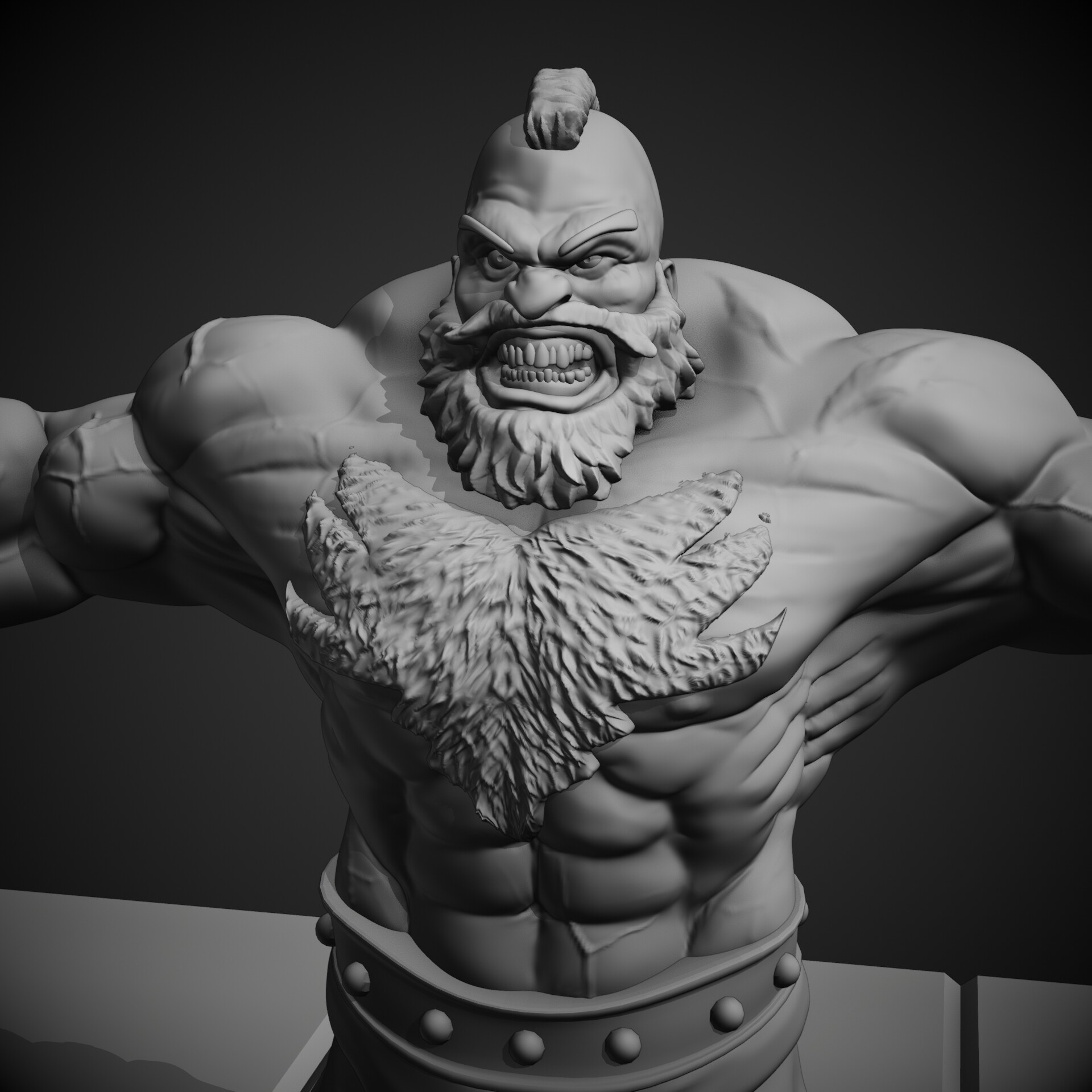 Zangief Street Fighter Fan Art - Finished Projects - Blender Artists  Community