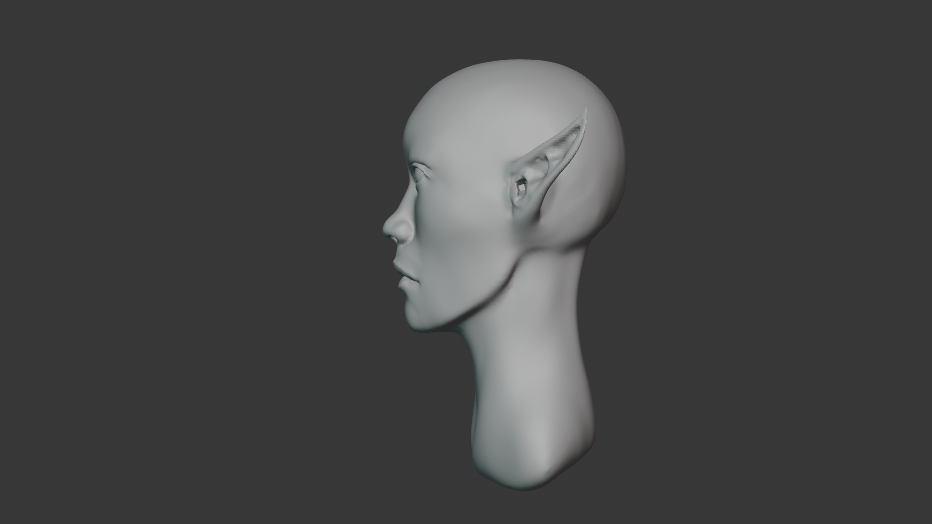 Elf Head Rotation Second attempt sculpting a female elf head, looking for feedback ...
