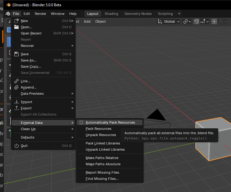 How do I save a Blender file with all its textures? - Basics ...