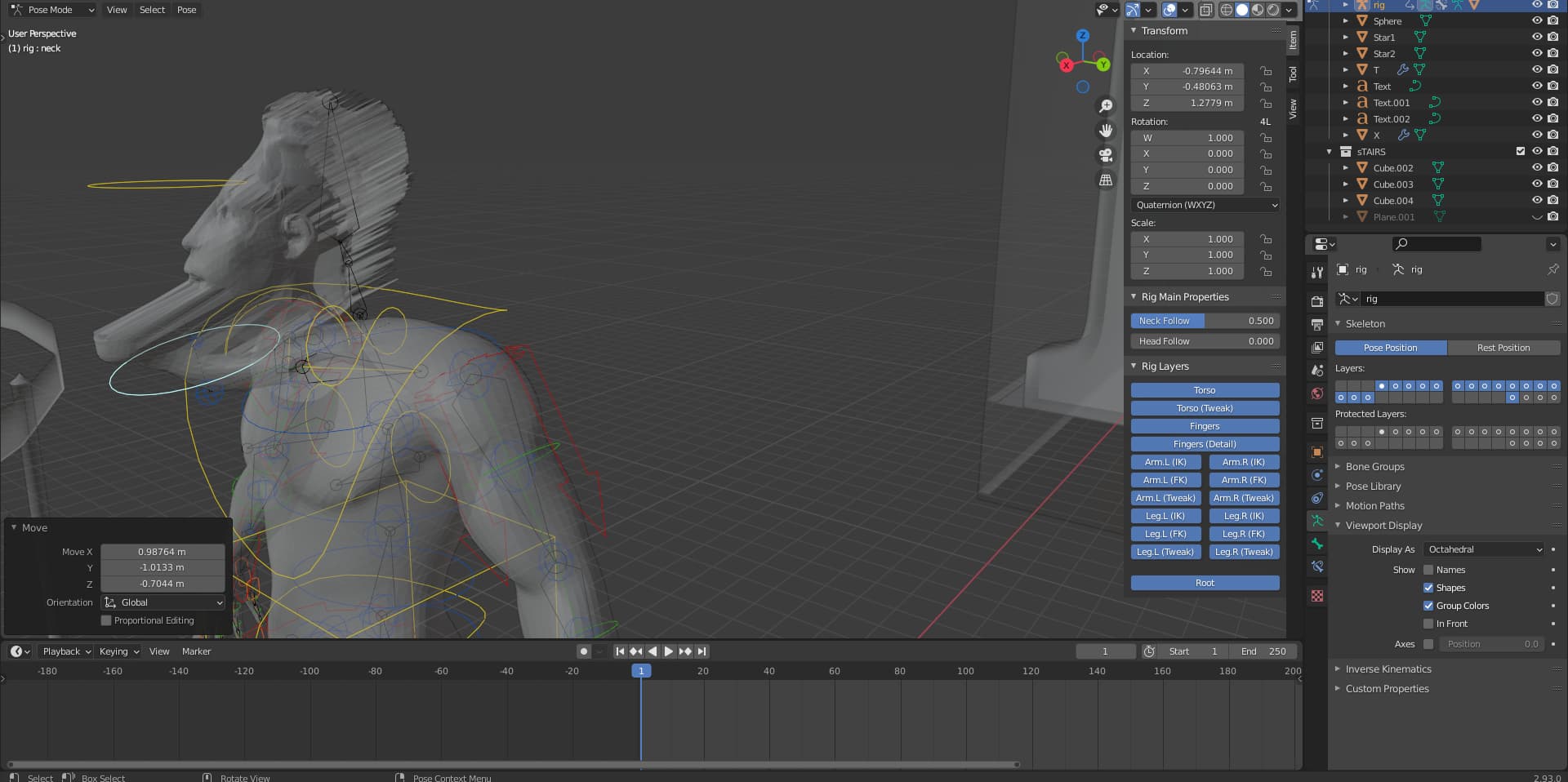 Sculpted Part Of Modell Isnt Moving With The Rig - Animation And ...