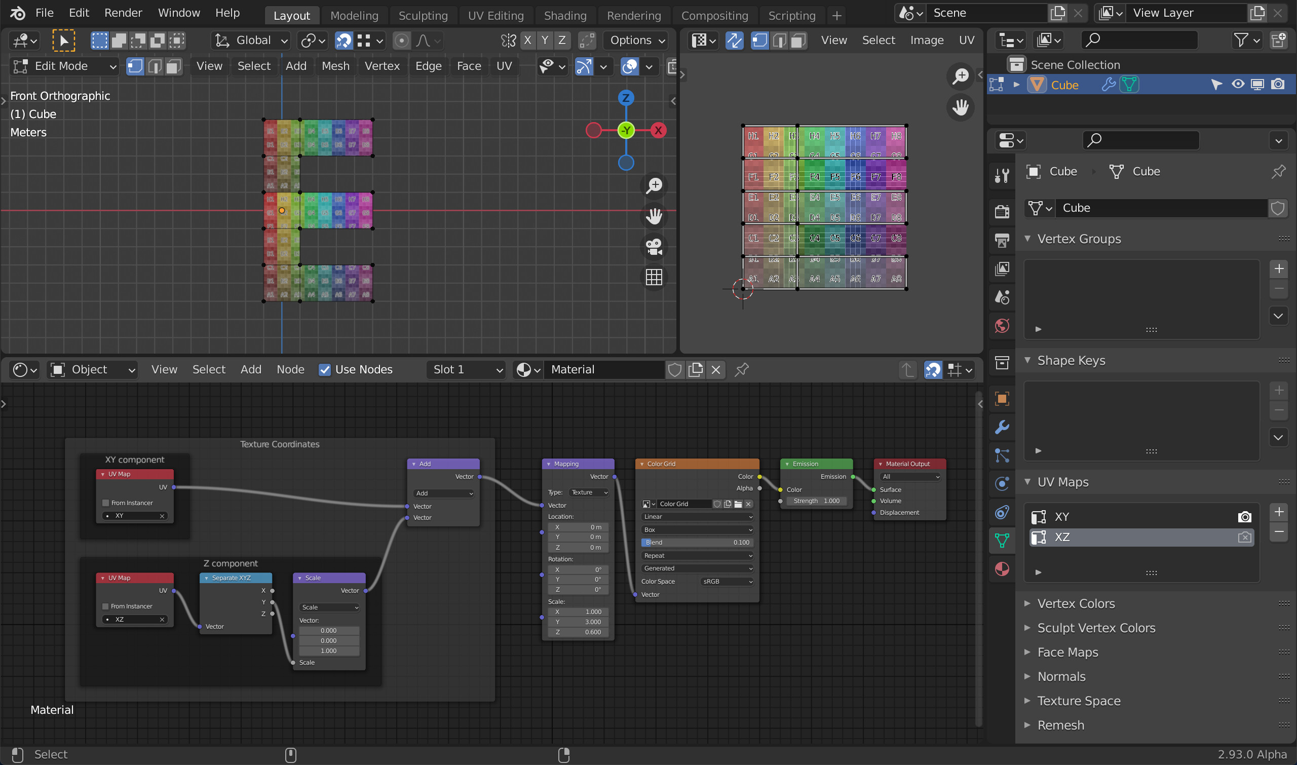 How do I freeze a tri-planar box mode texture on an animated armature ...