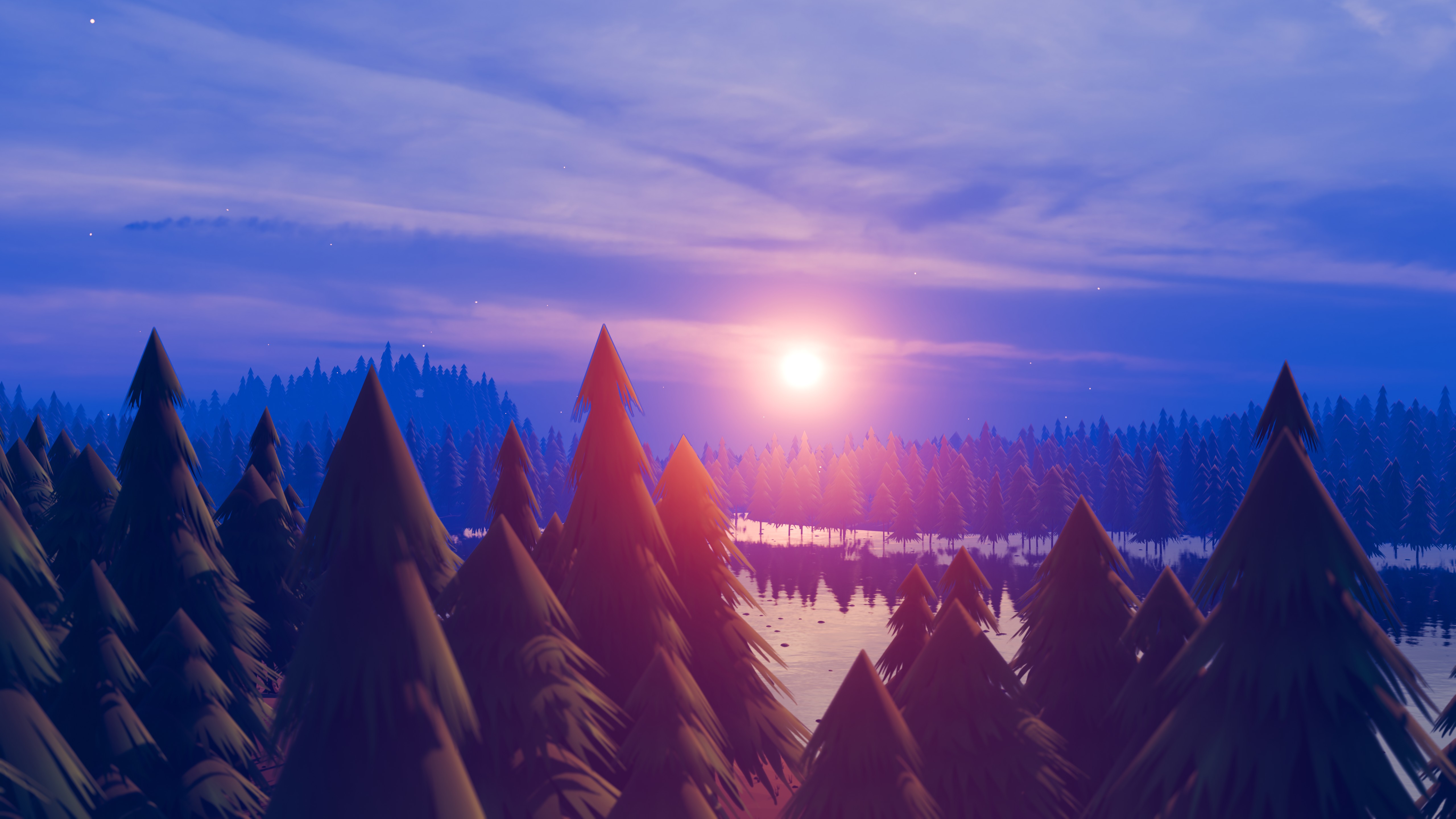 Stylized Low Poly Forest River - Finished Projects - Blender Artists ...
