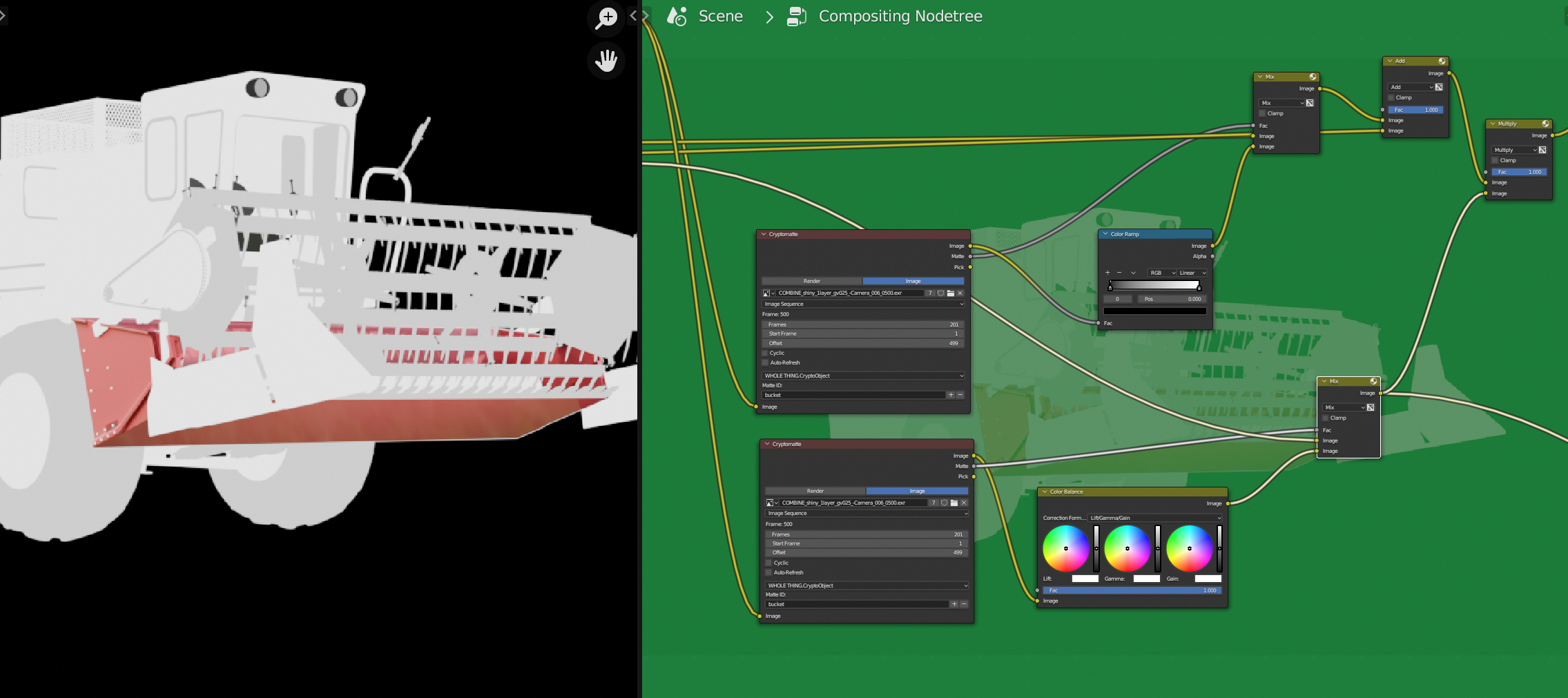 How to alter direct glossy path using cryptomatte in the compositor ...