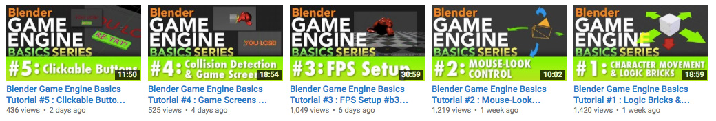 Bd Engine Tutorial New BGE Video Tutorial Series (1080p on YouTube) for Beginners - Game ...