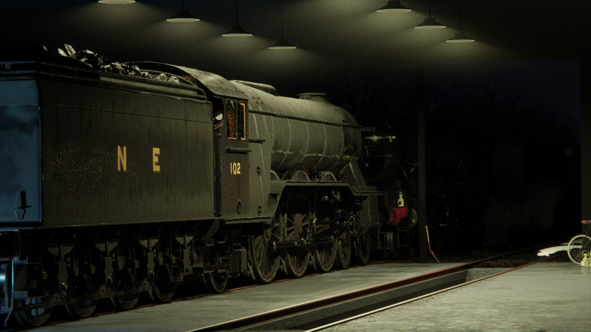 Locomotive Shed, Winter Sunset - Works in Progress - Blender Artists ...