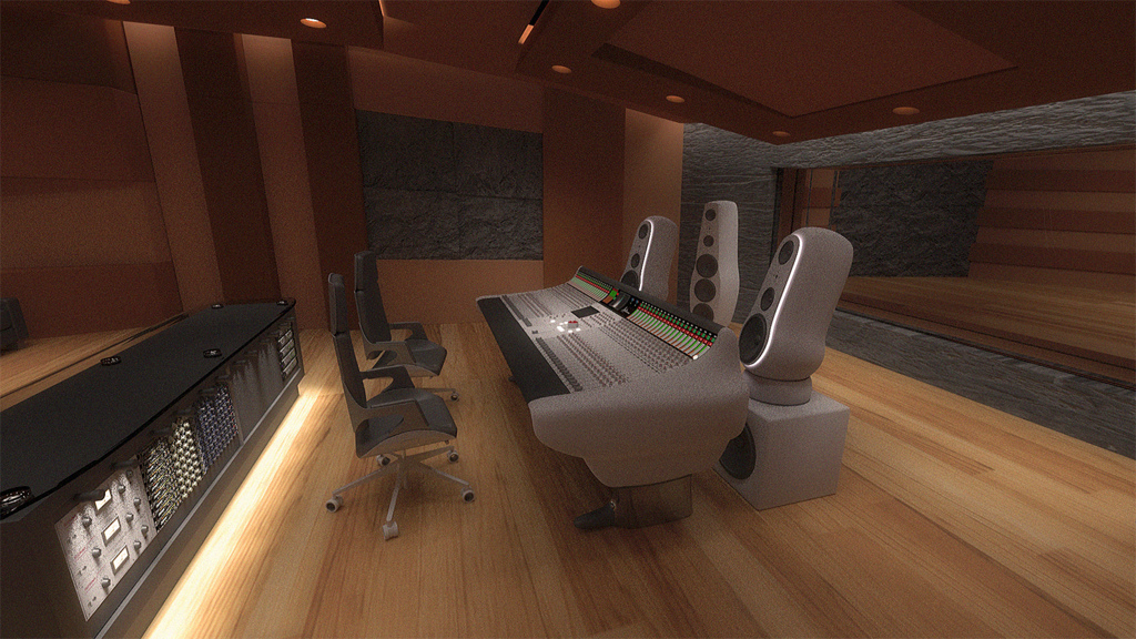 Recording Studio Control Room - Finished Projects - Blender Artists  Community