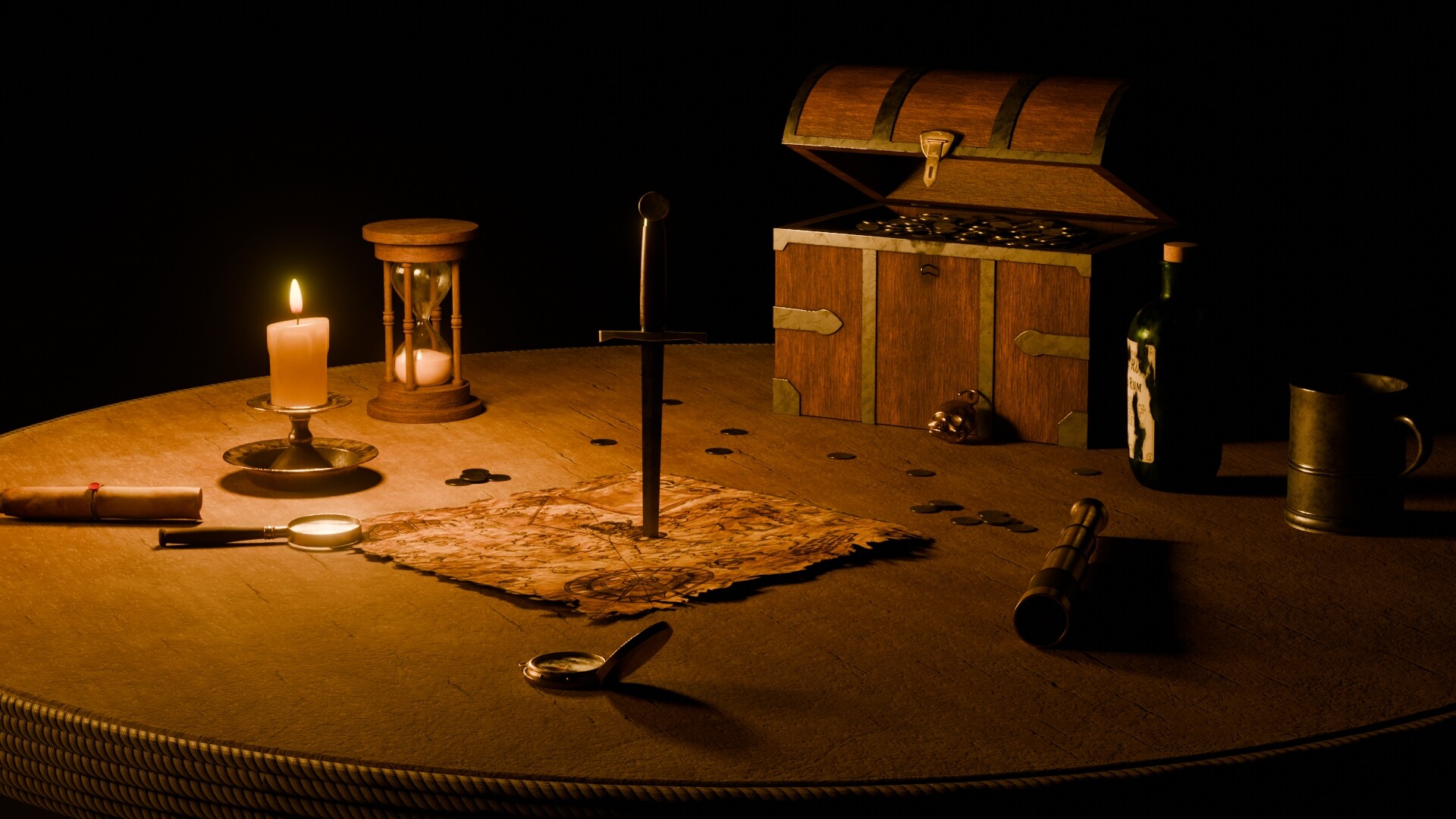 Pirate Table Model Pirate Table - Finished Projects - Blender Artists Community