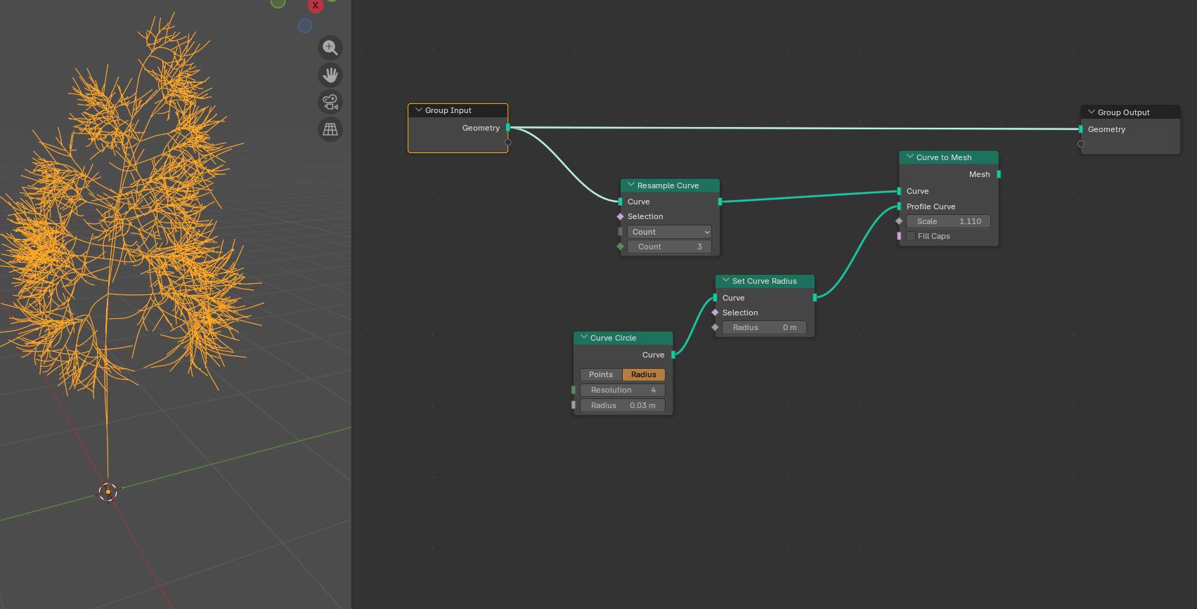 Sapling addon mesh curve problem - Modeling - Blender Artists Community