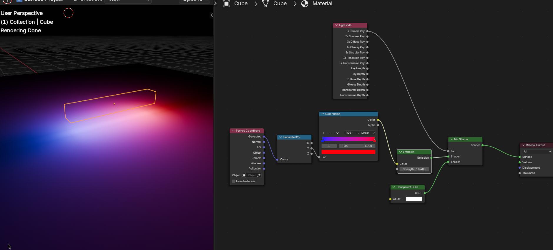 Only render light from a object without that object itself - Lighting ...