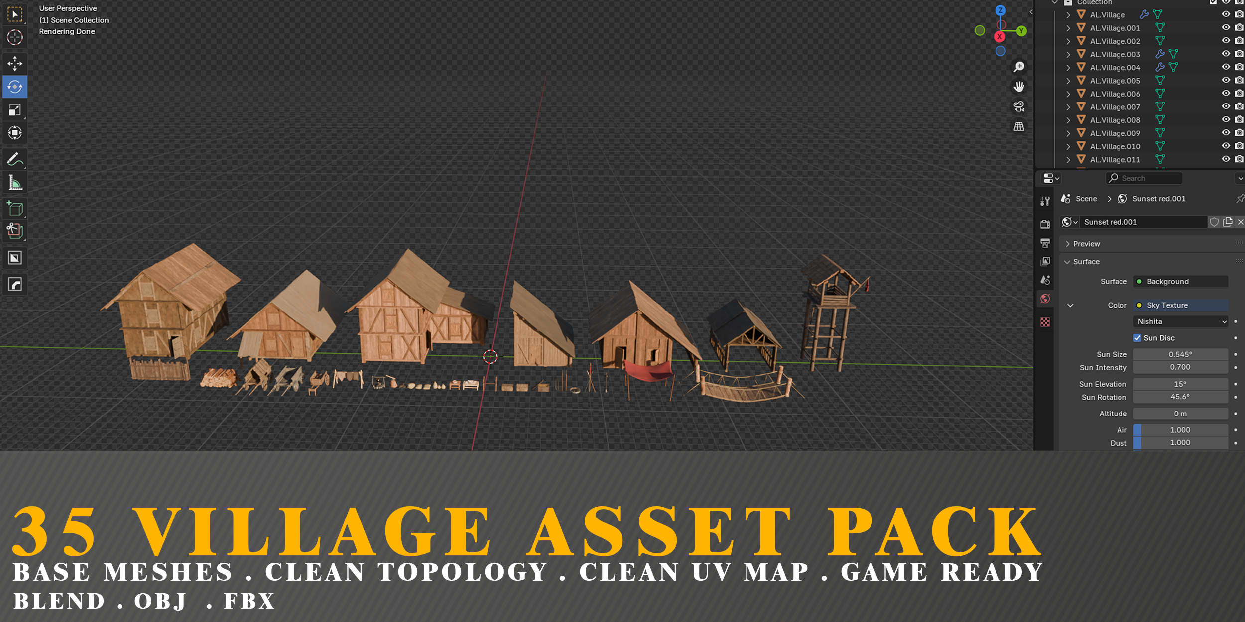 Old village - Finished Projects - Blender Artists Community
