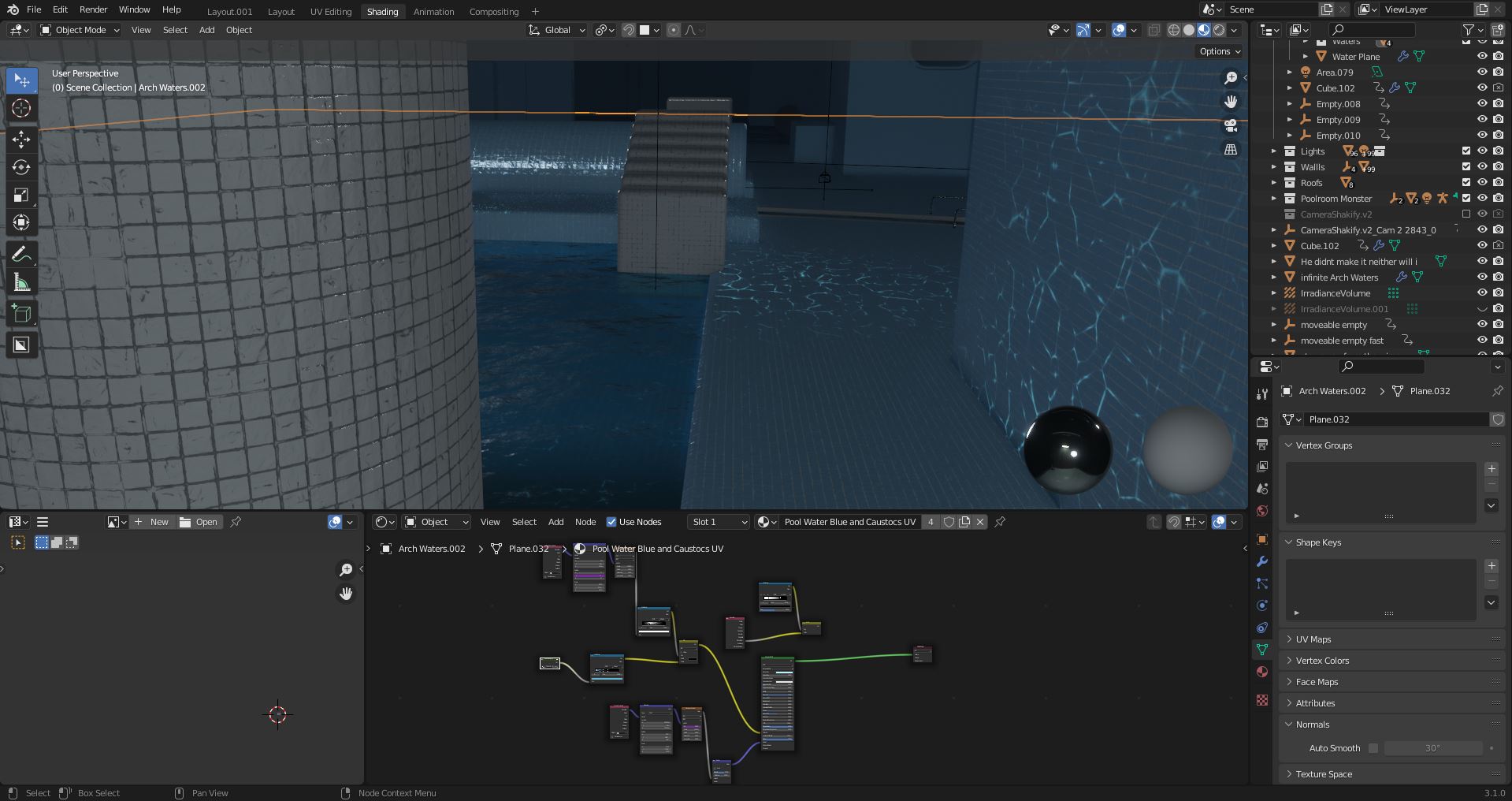 Course: 'Create Poolrooms And Animate Realistic Water in Blender' [$] -  BlenderNation